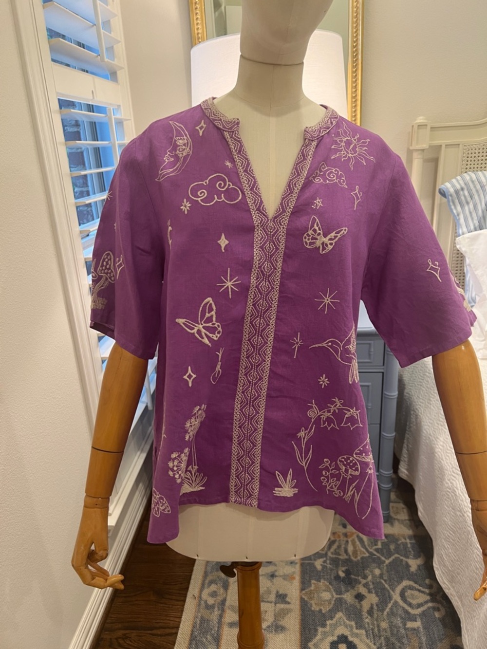 Johnny Was Linen Blouse